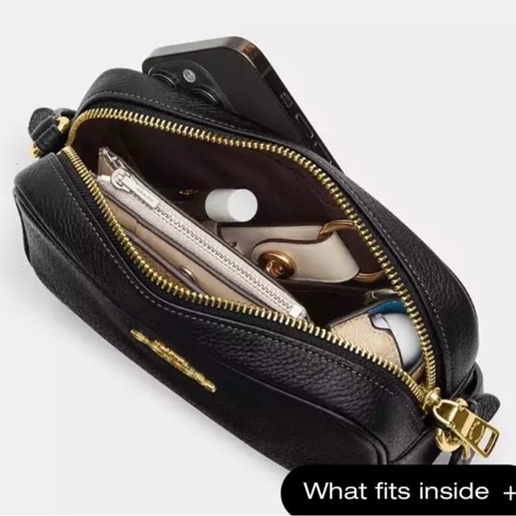 Coach Mini Jamie Signature Canvas Camera Bag Black $278 NWT - Picture 8 of 8